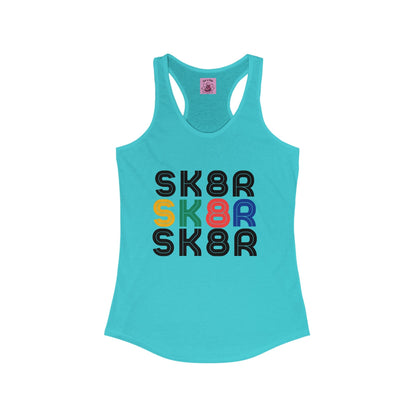 Women's Retro Skater Racerback Tank
