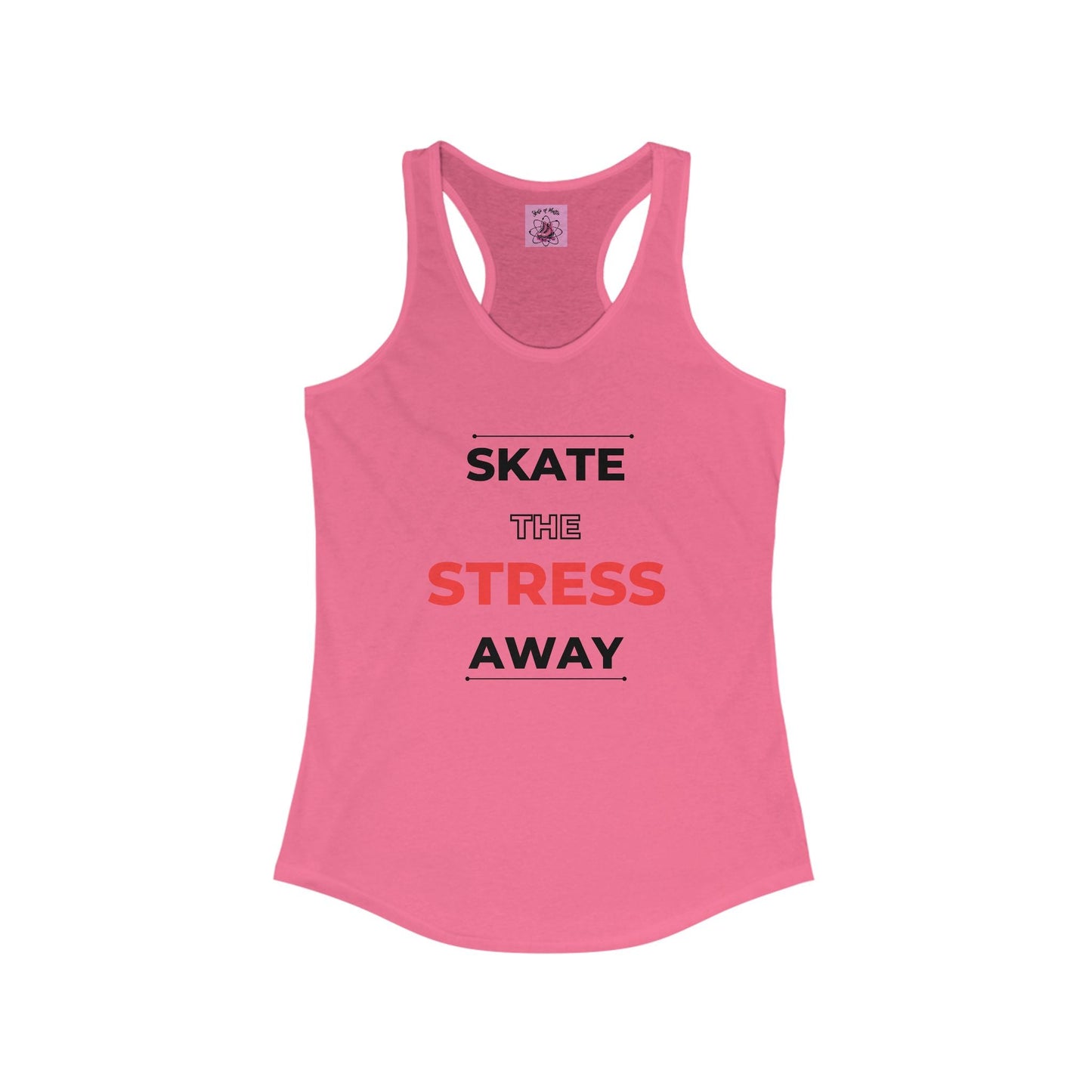 Women's Skate the Stress Away Racerback Tank