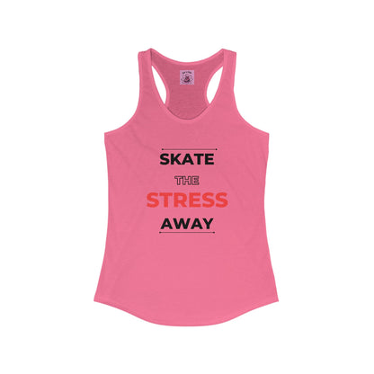 Women's Skate the Stress Away Racerback Tank