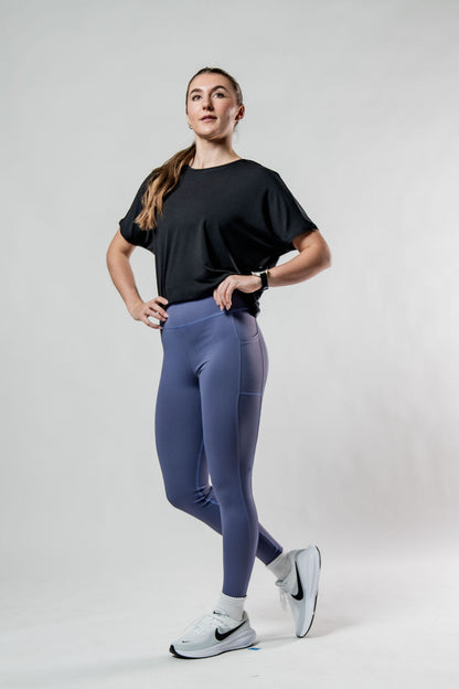 Women's Terra Recovery Drift Crop (Black)