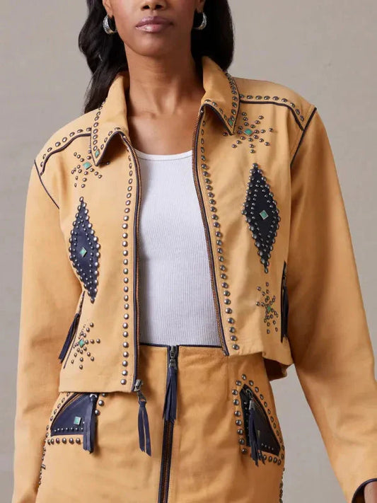 Womens Rodeo Hand Suede Jacket