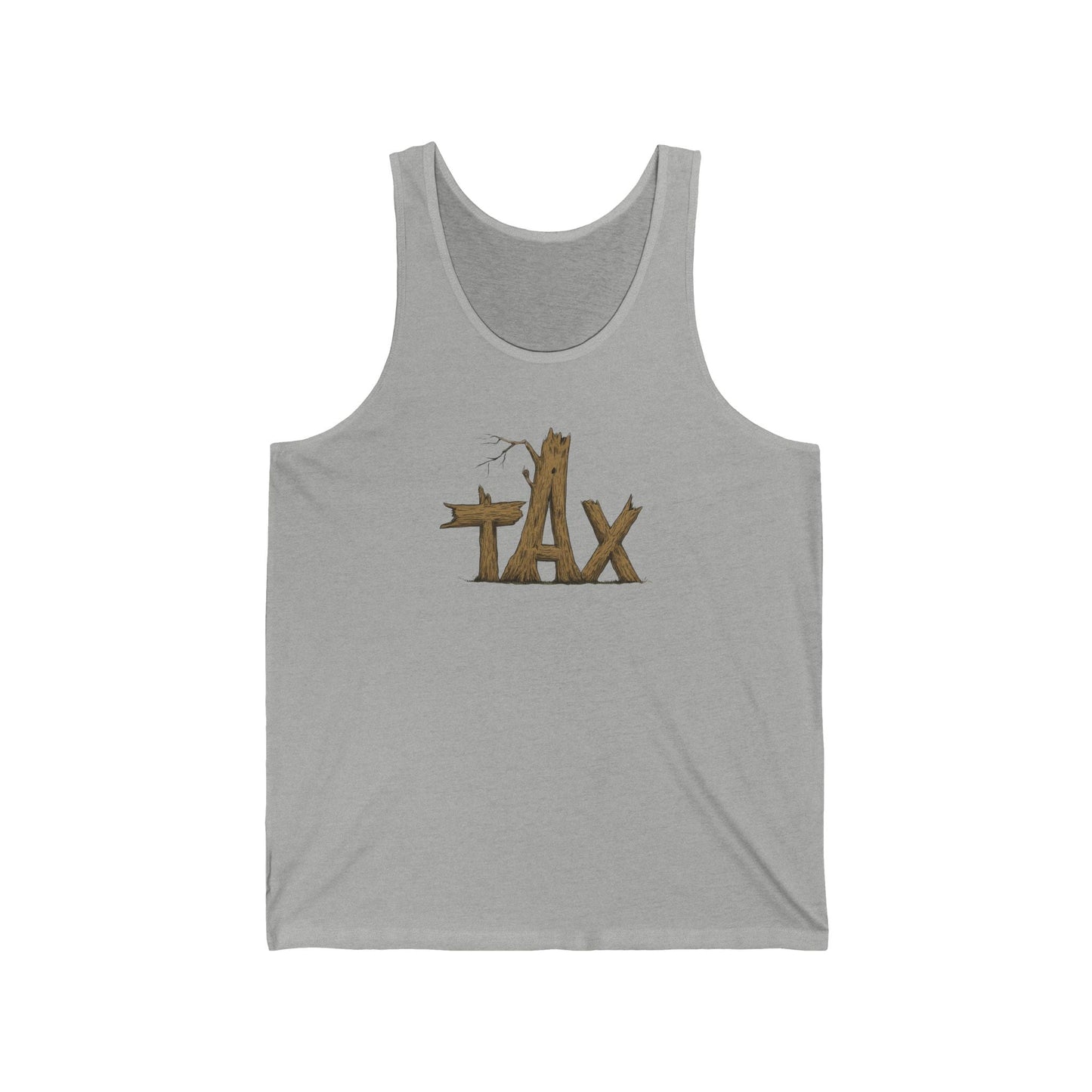 Wood Tax Unisex Tank