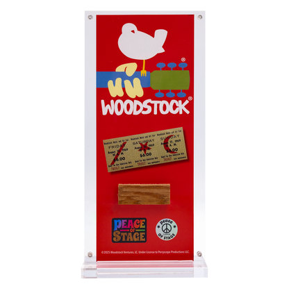 Woodstock Logo Peace of Stage - Acrylic Frame