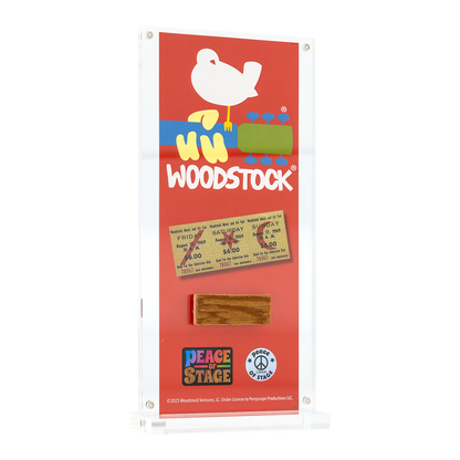 Woodstock Logo Peace of Stage - Acrylic Frame