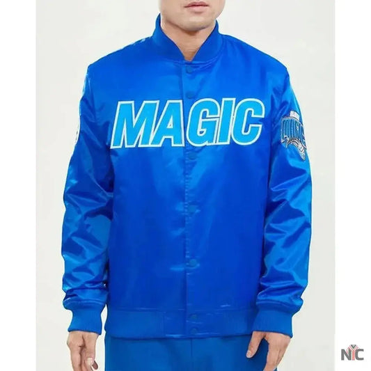 Wordmark Orlando Magic Royal Satin Jacket