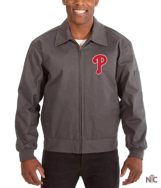 Workwear Philadelphia Phillies Grey Jacket