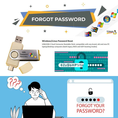 Windows & Linux Password Reset USB – Bootable System Access & Recovery Tool