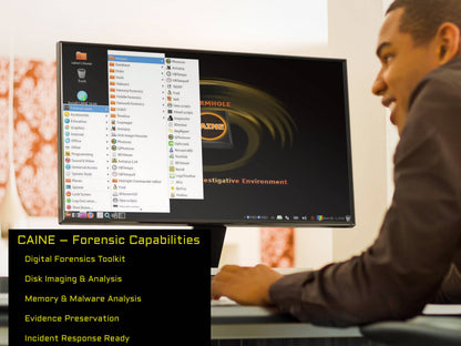 CAINE Computer Forensics Bootable USB [8GB] – Digital Investigation & Data Recovery Toolkit