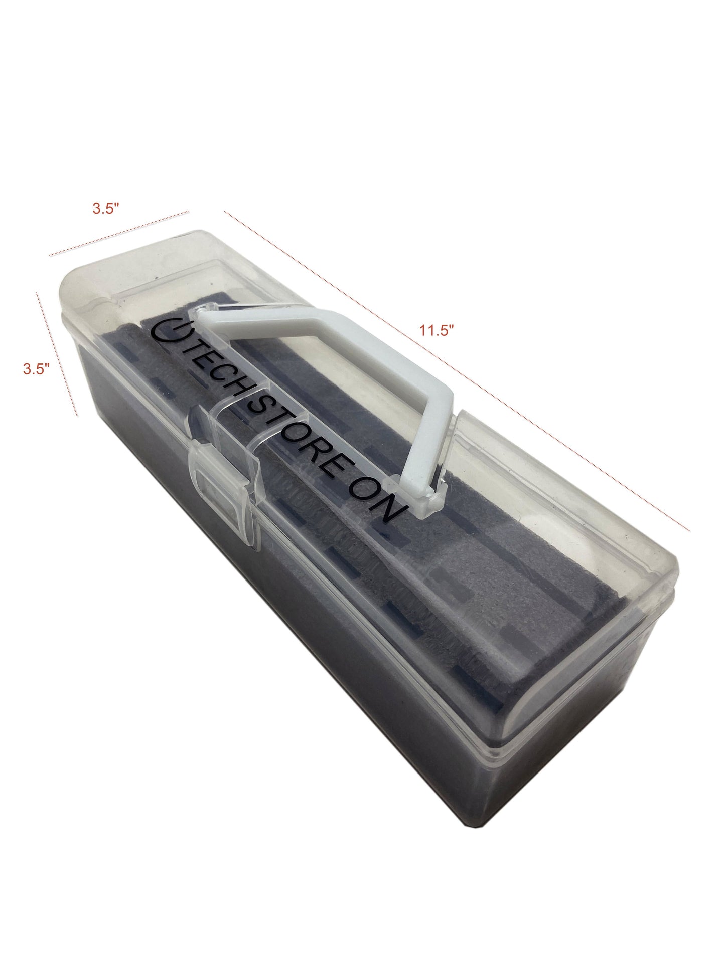 USB Drive Organizer Case (Plastic – 24 Slots with Handle) – Shockproof Antistatic Storage Box
