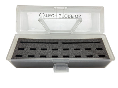 USB Drive Organizer Case (Plastic – 24 Slots with Handle) – Shockproof Antistatic Storage Box