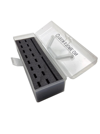 USB Drive Organizer Case (Plastic – 24 Slots with Handle) – Shockproof Antistatic Storage Box