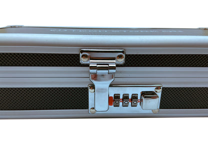 Aluminum USB Drive Organizer Case (24 + 2 Slots) – Shockproof Antistatic Storage Box with Lock