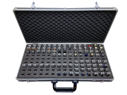 Aluminum USB Drive Organizer Case (130 Slots with Handle) – Shockproof Antistatic Large Storage Box