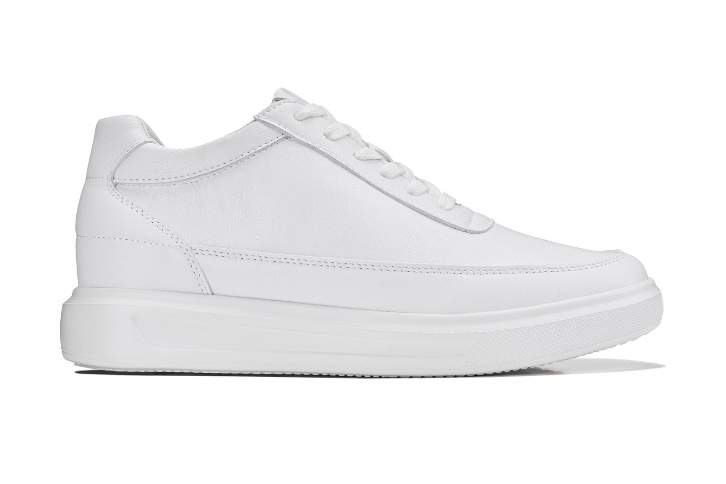 CALTO - X1647 - 2.8 Inches Taller (Pure White) - Lightweight Sneakers - Triathlete Store