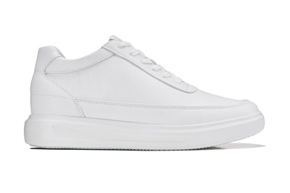 CALTO - X1647 - 2.8 Inches Taller (Pure White) - Lightweight Sneakers - Triathlete Store