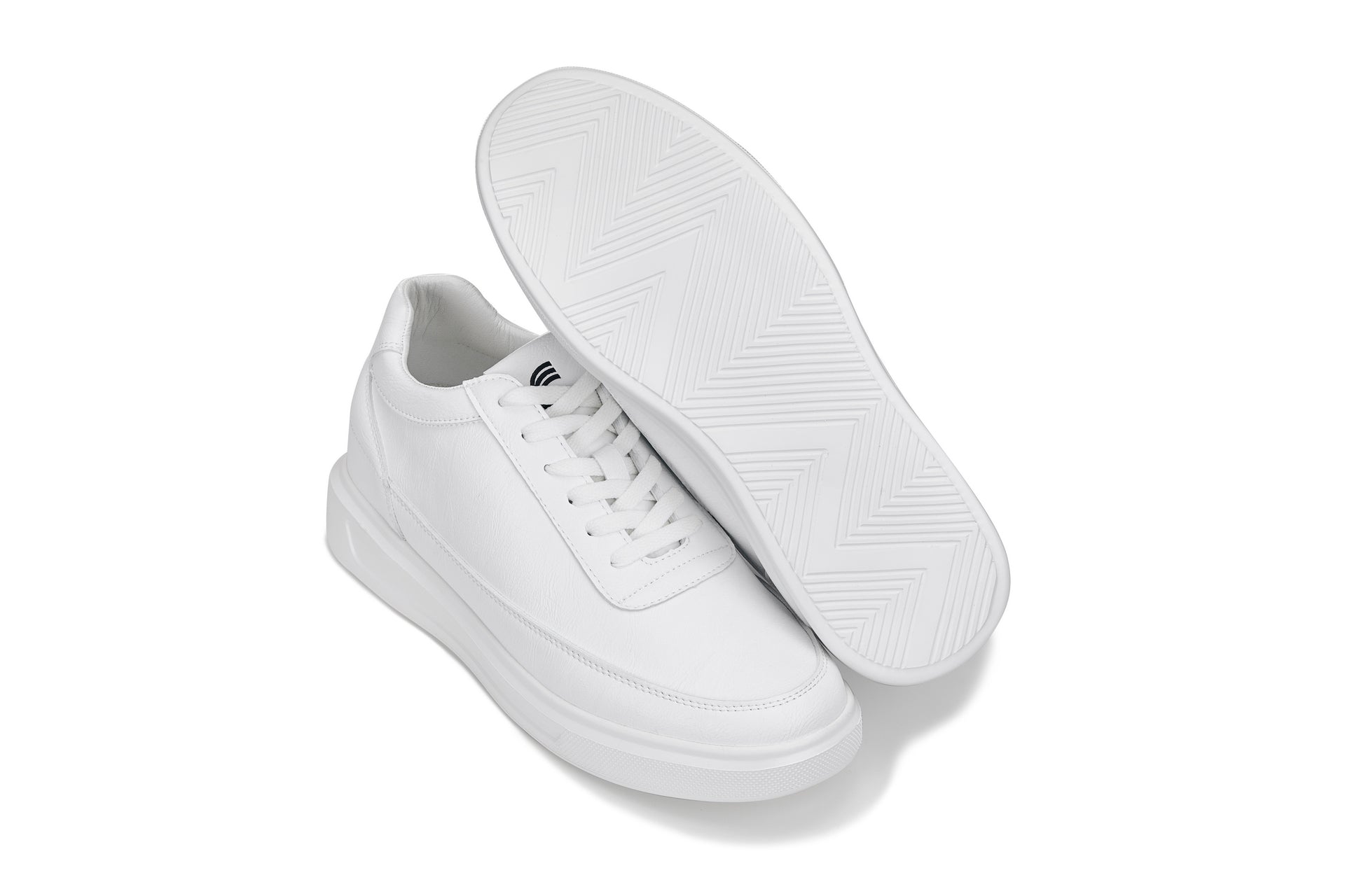 CALTO - X1647 - 2.8 Inches Taller (Pure White) - Lightweight Sneakers - Triathlete Store