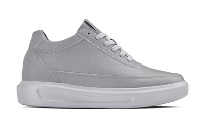 CALTO - X1648 - 2.8 Inches Taller (Pewter Grey) - Lightweight Sneakers - Triathlete Store