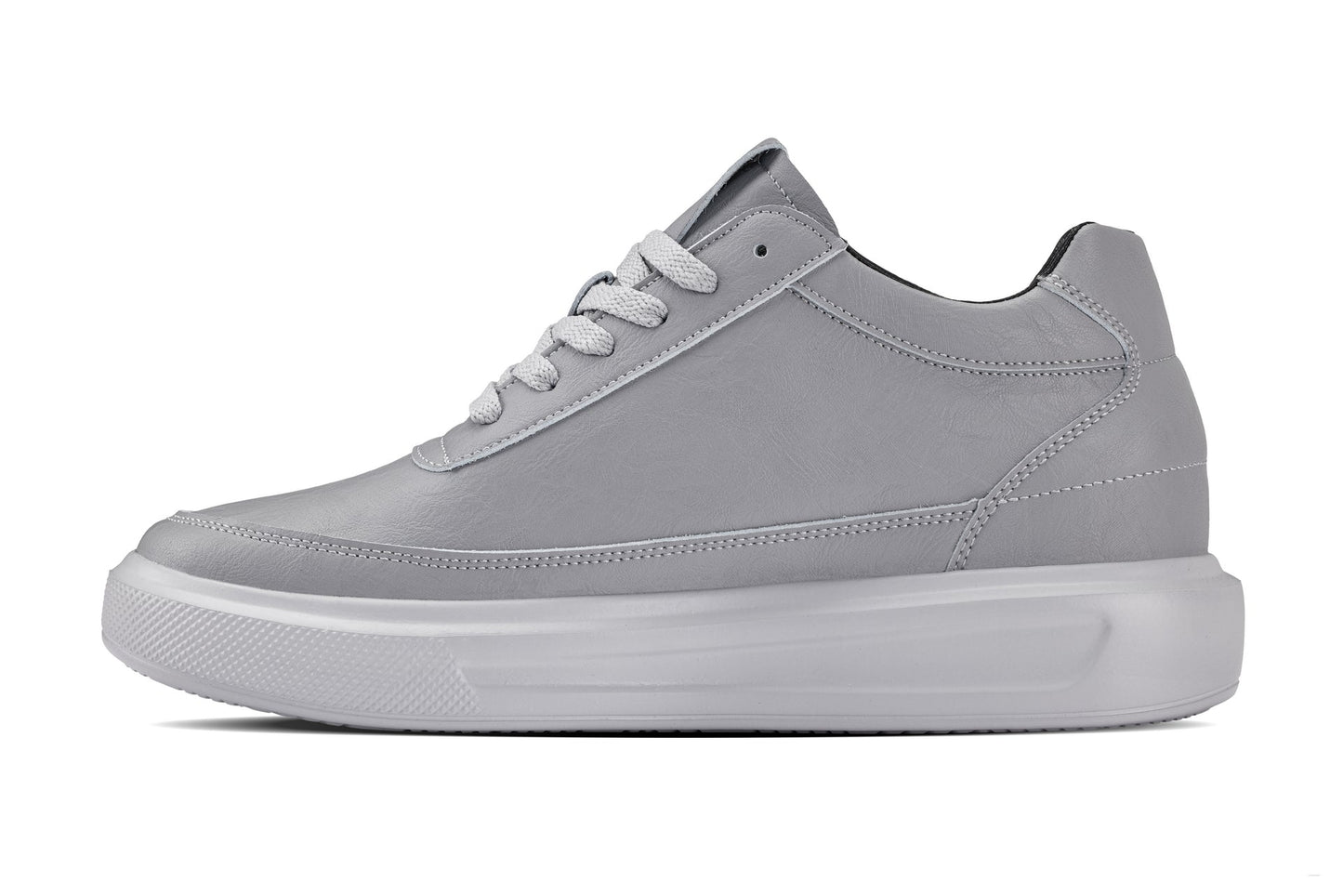CALTO - X1648 - 2.8 Inches Taller (Pewter Grey) - Lightweight Sneakers - Triathlete Store