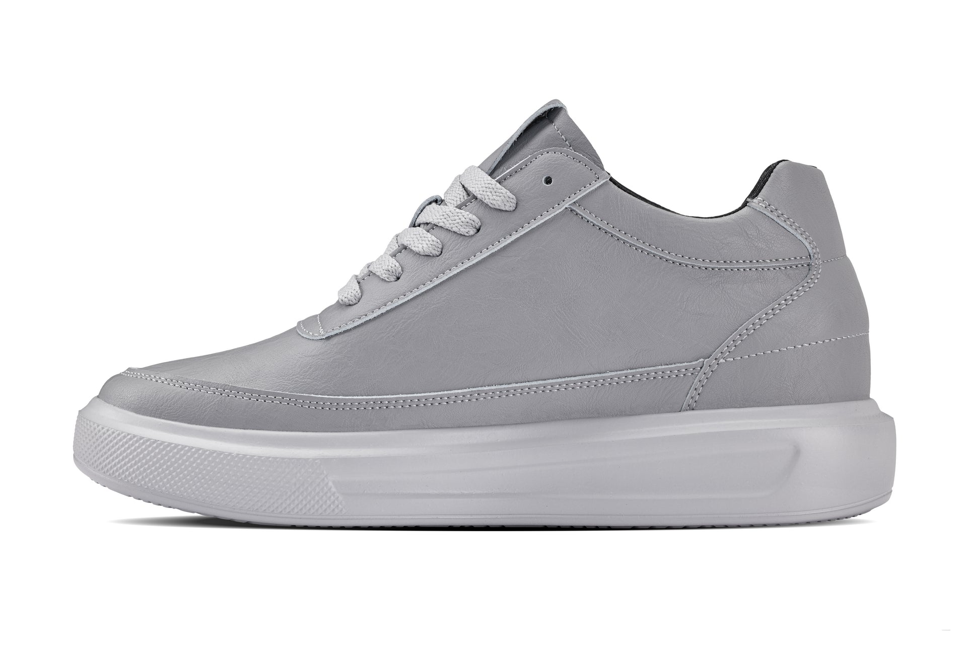 CALTO - X1648 - 2.8 Inches Taller (Pewter Grey) - Lightweight Sneakers - Triathlete Store