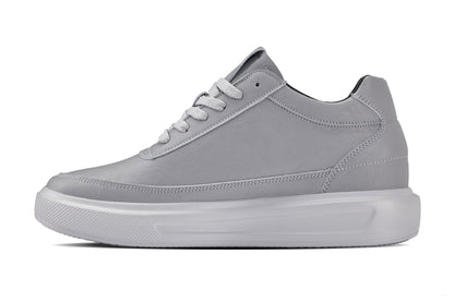 CALTO - X1648 - 2.8 Inches Taller (Pewter Grey) - Lightweight Sneakers - Triathlete Store