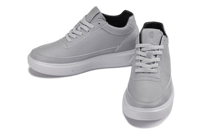 CALTO - X1648 - 2.8 Inches Taller (Pewter Grey) - Lightweight Sneakers - Triathlete Store