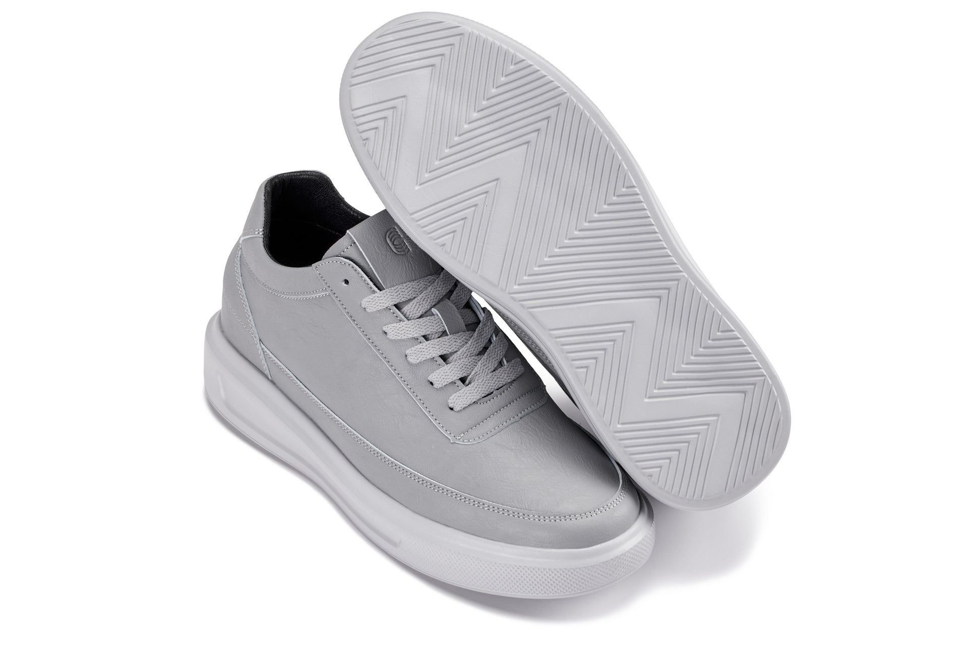 CALTO - X1648 - 2.8 Inches Taller (Pewter Grey) - Lightweight Sneakers - Triathlete Store