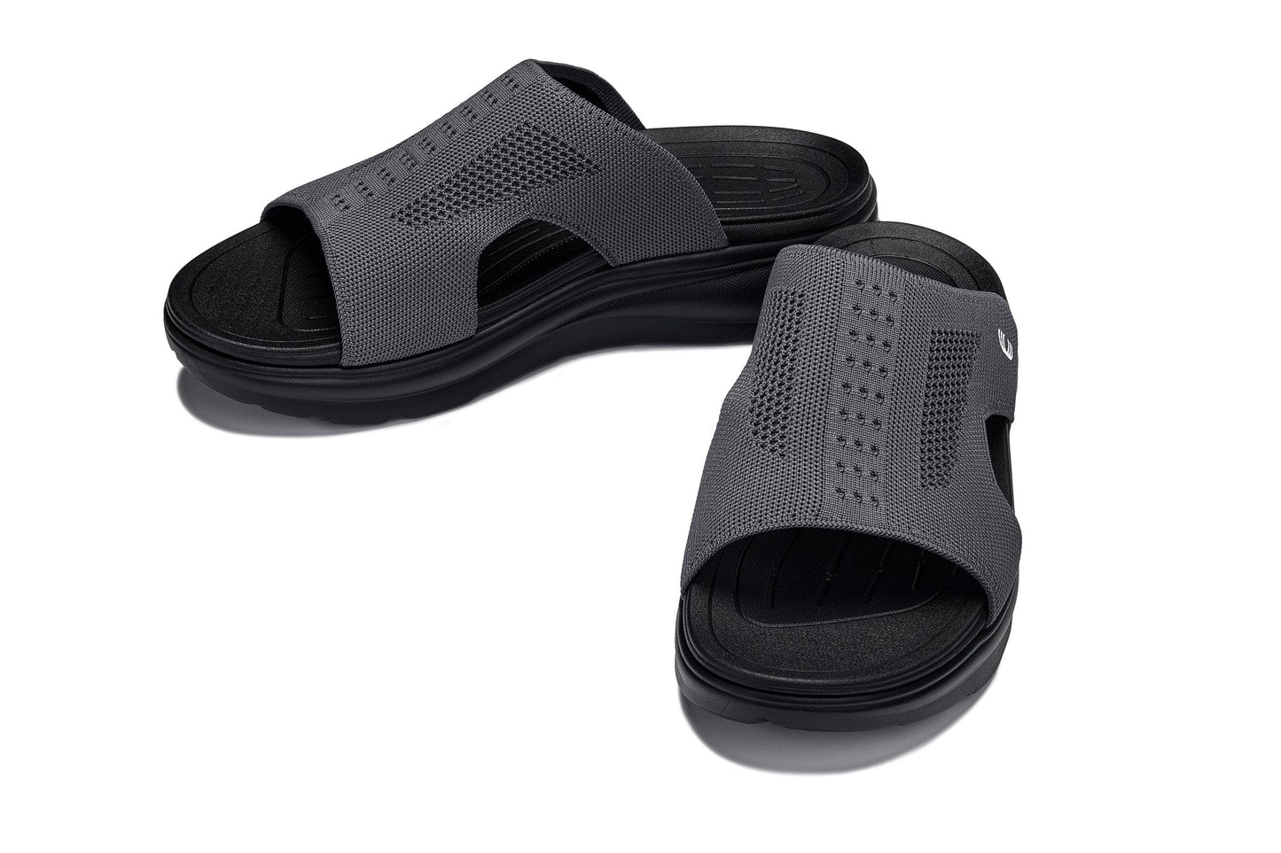 CALTO - X1658 - 2 Inches Taller (Black/Knitted Dark Gray) - Triathlete Store