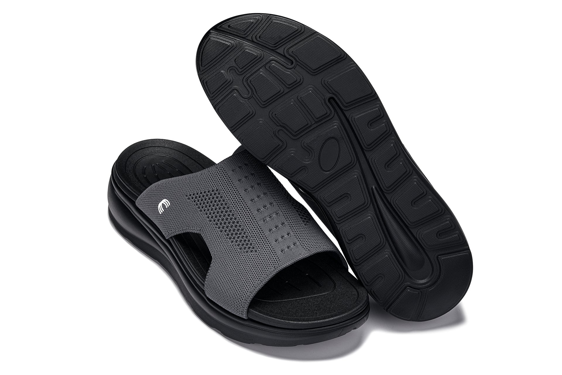 CALTO - X1658 - 2 Inches Taller (Black/Knitted Dark Gray) - Triathlete Store