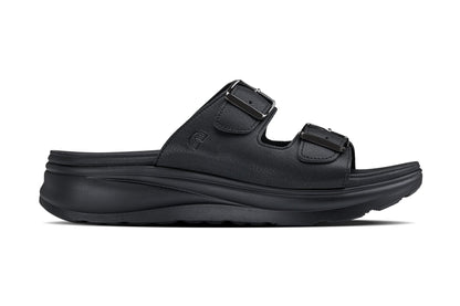CALTO - X1660 - 2 Inches Taller (Black Buckle) - Dual Adjustable Buckle Sandal - Triathlete Store