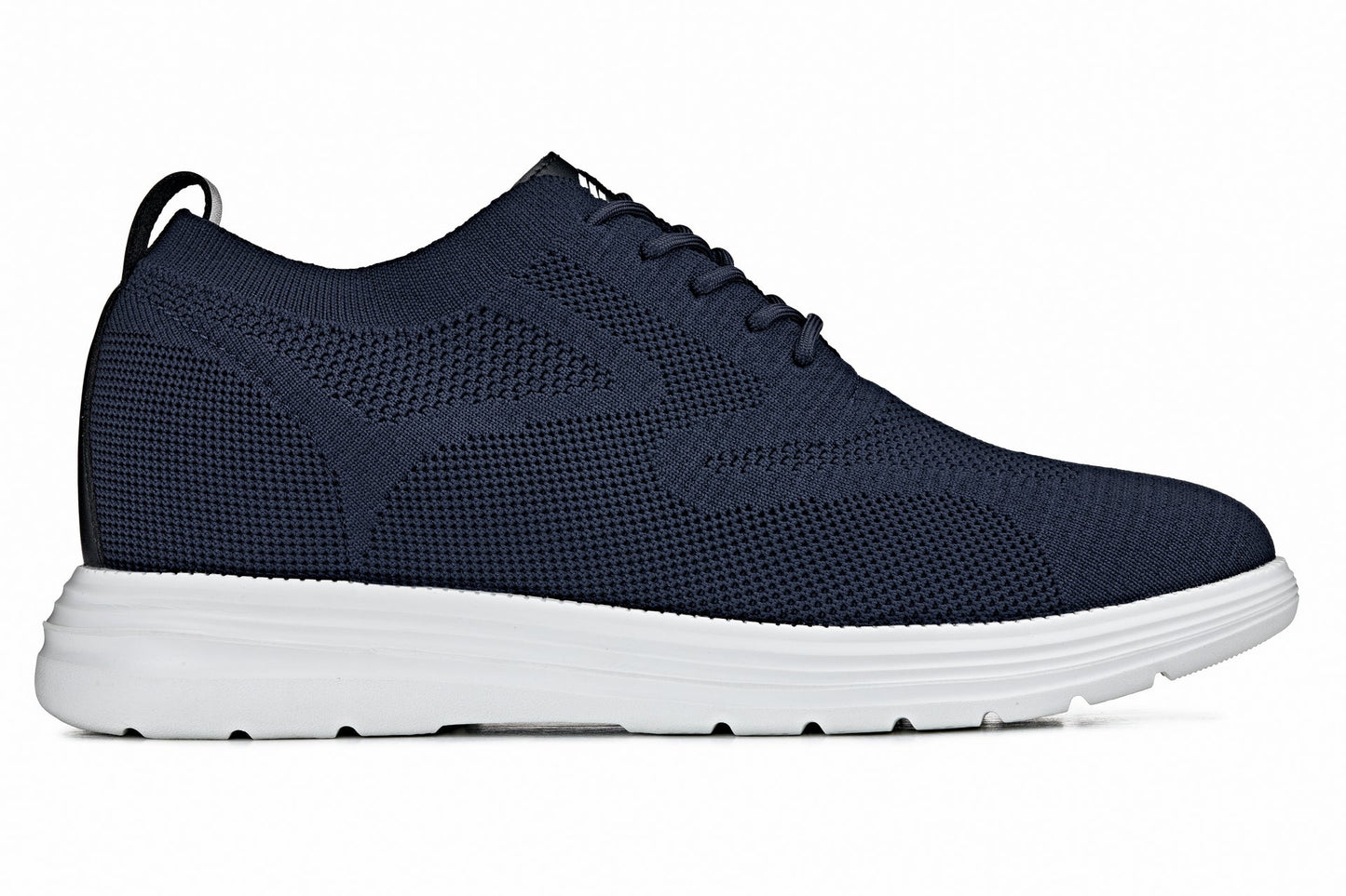 CALTO - X2634 - 2.8 Inches Taller (Night Blue) - Lace Up Casual Walker - Lightweight - Triathlete Store