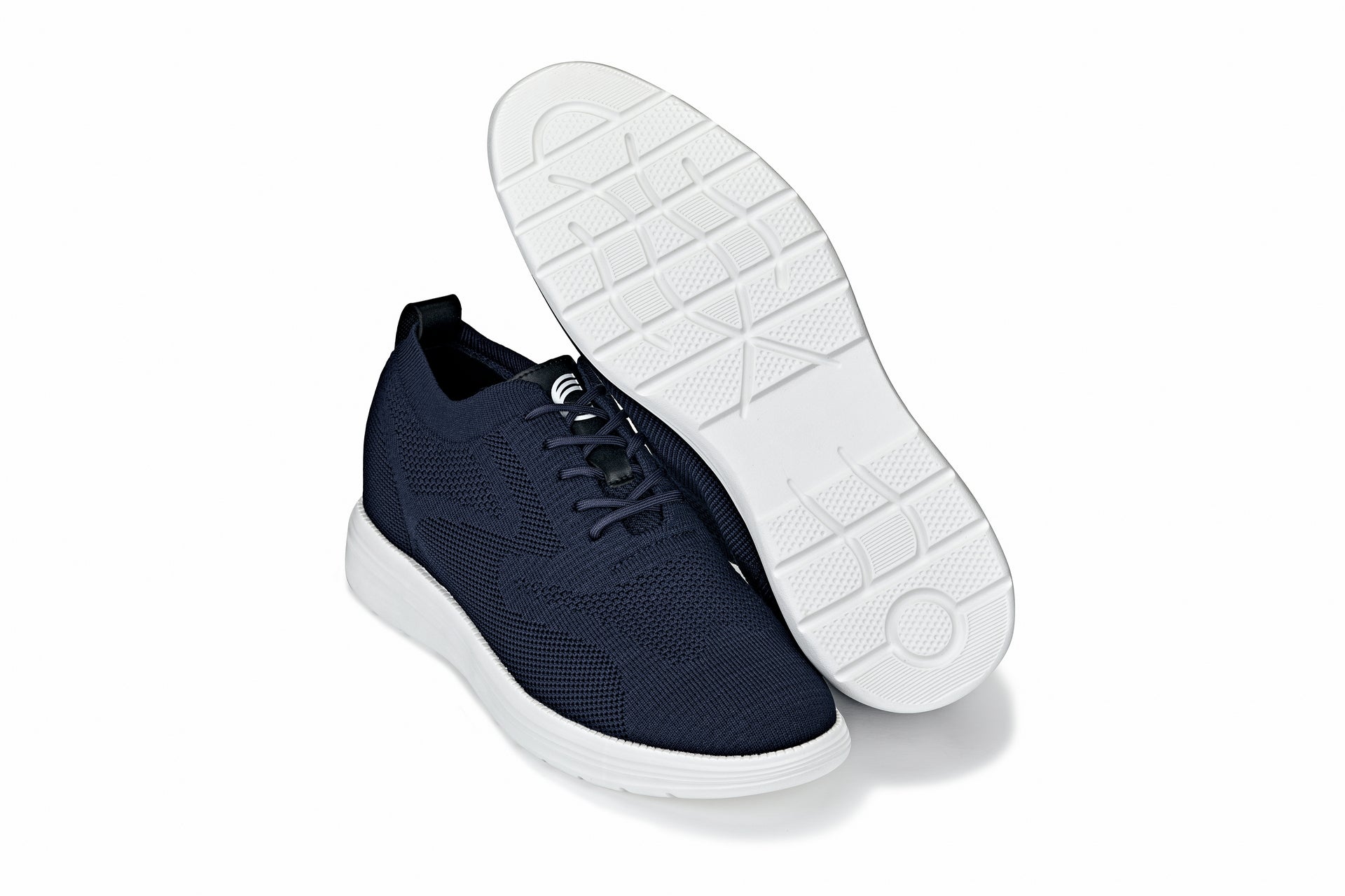 CALTO - X2634 - 2.8 Inches Taller (Night Blue) - Lace Up Casual Walker - Lightweight - Triathlete Store