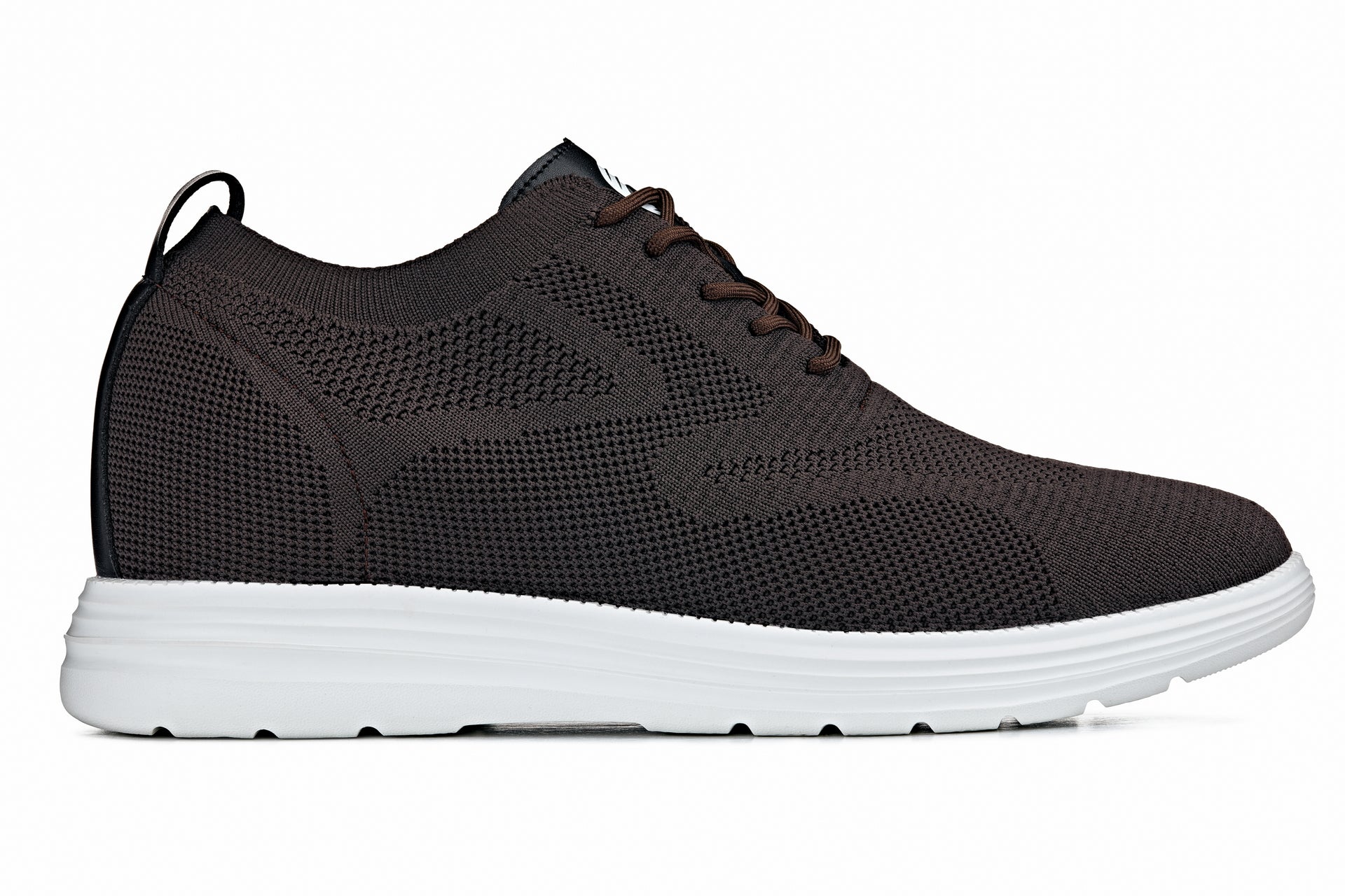CALTO - X2635 - 2.8 Inches Taller (Coffee Brown) - Lace Up Casual Walker - Lightweight - Triathlete Store