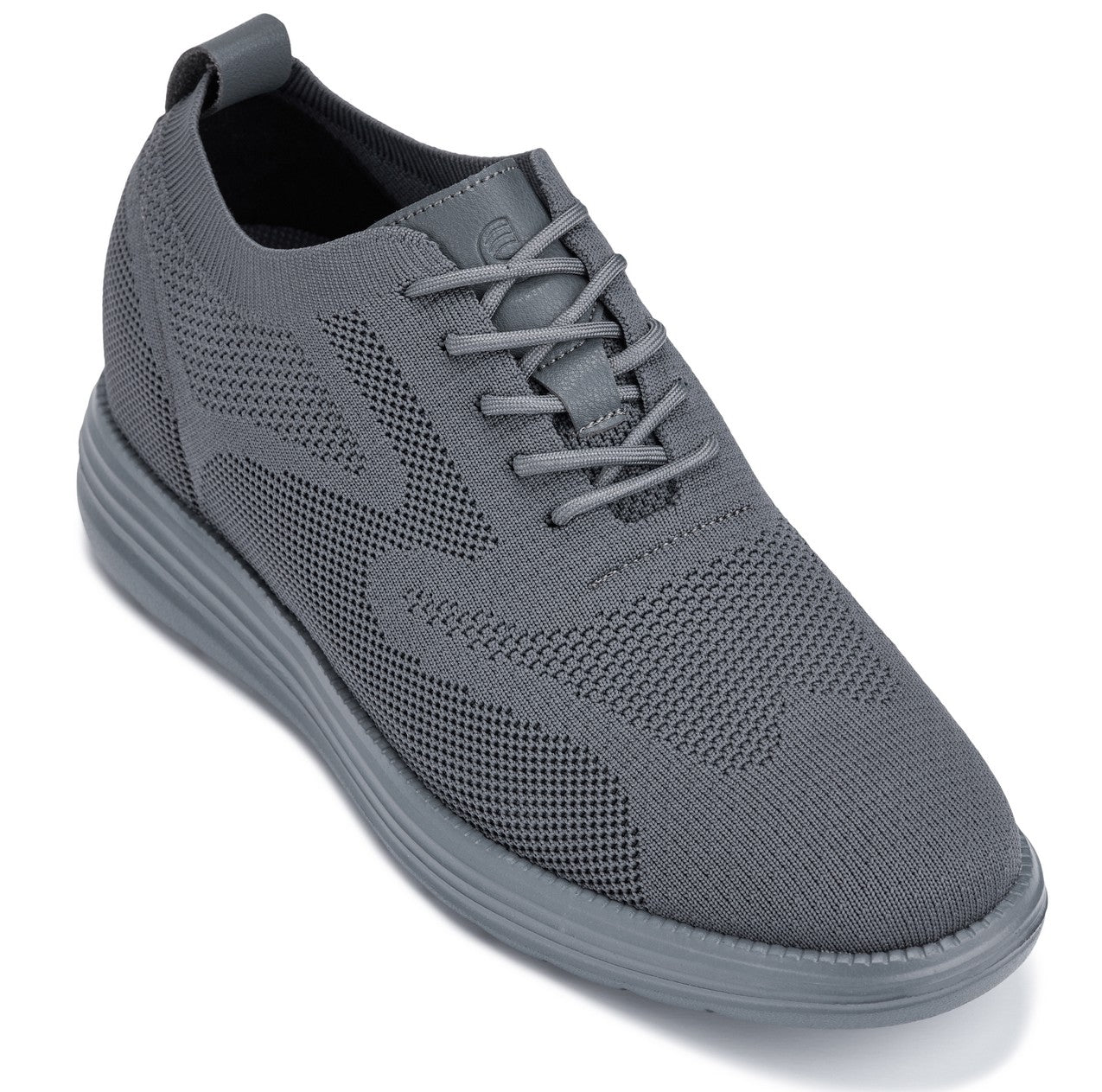 CALTO - X2641 - 2.8 Inches Taller (Iron/Dark Grey Sole) - Lace Up Casual Walker - Lightweight - Triathlete Store
