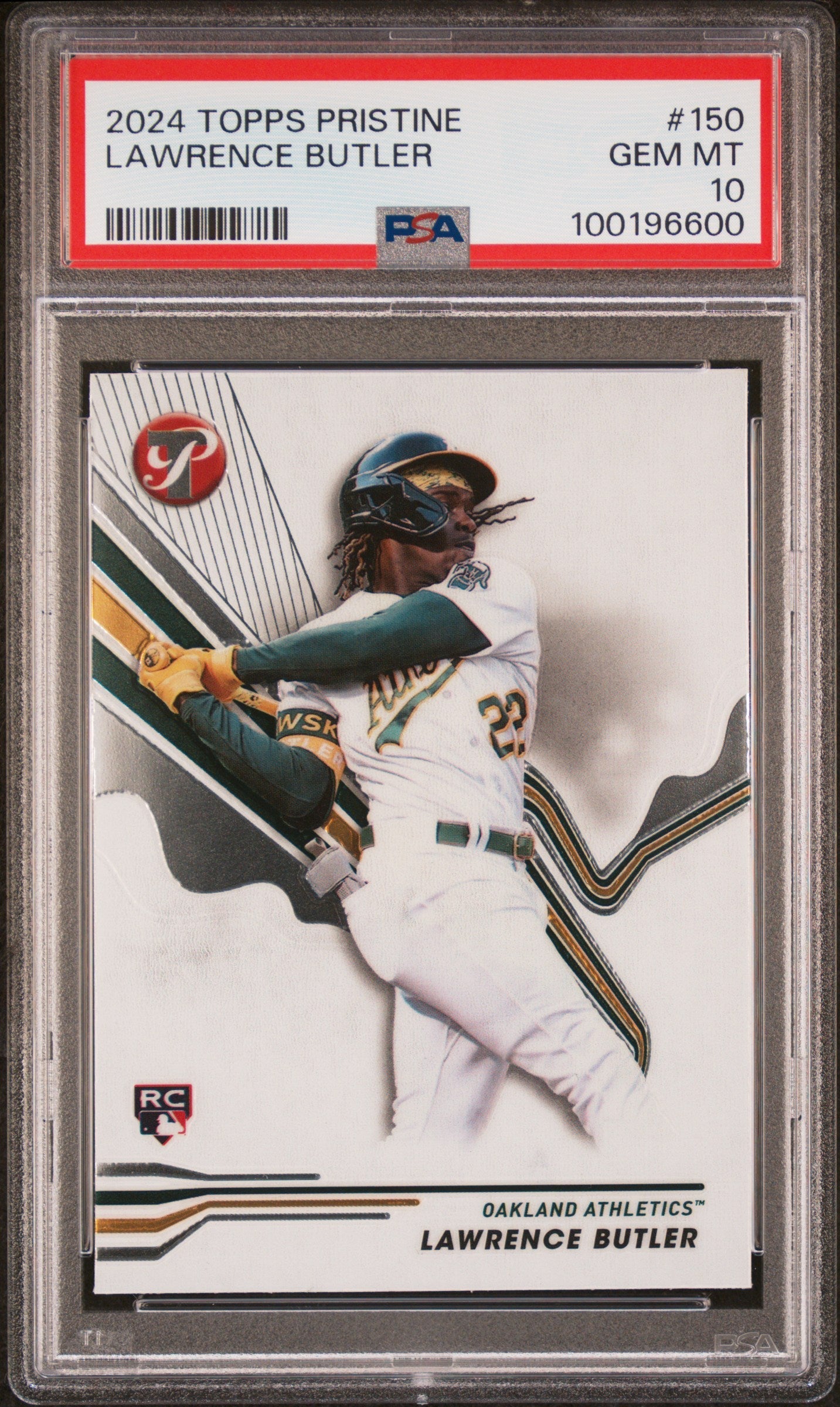 Graded 2024 Topps Pristine Lawrence Butler #150 Rookie RC Baseball Card PSA 10 Gem Mint