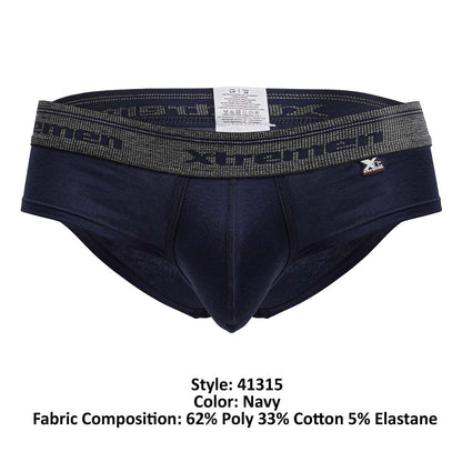 Xtremen 41315 Cotton Blend Briefs Color Navy