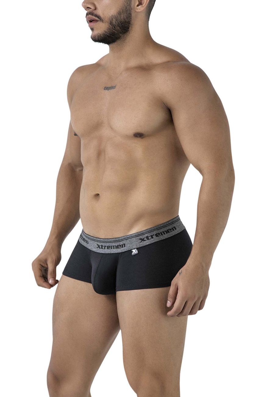 Xtremen 91205B Cotton Blend Trunks Color Black
