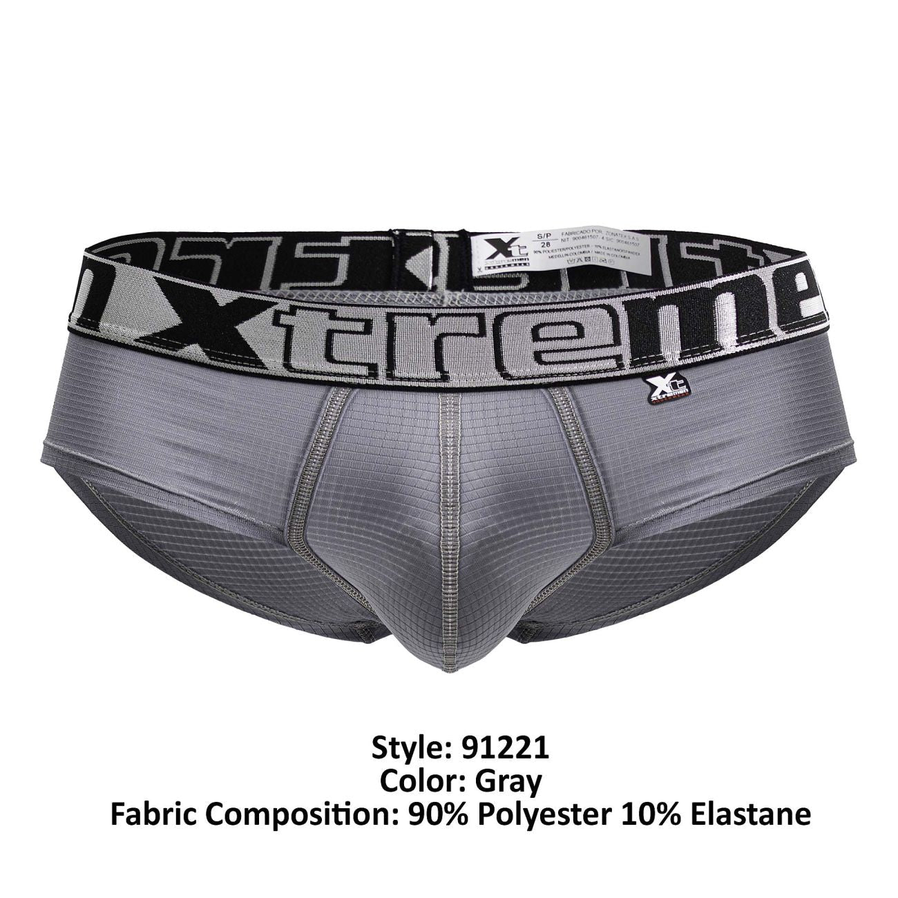 Xtremen 91221 Microfiber Briefs Color Gray