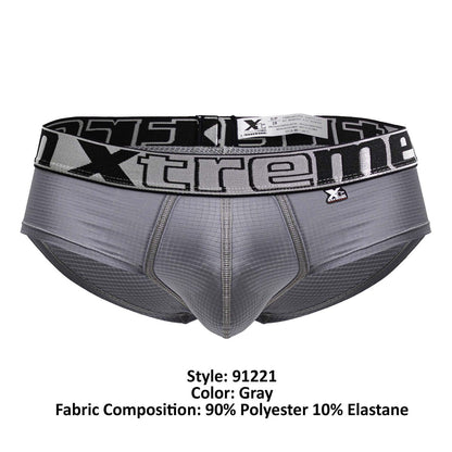 Xtremen 91221 Microfiber Briefs Color Gray