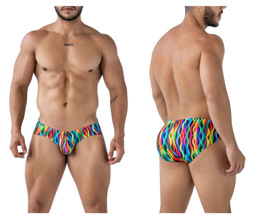 Xtremen 91248 Printed Briefs Color Waves