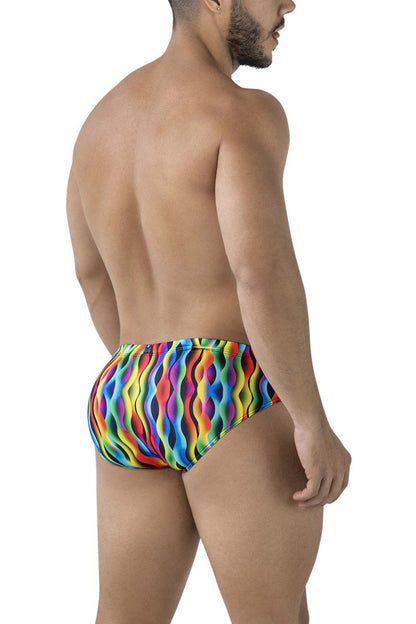 Xtremen 91248 Printed Briefs Color Waves