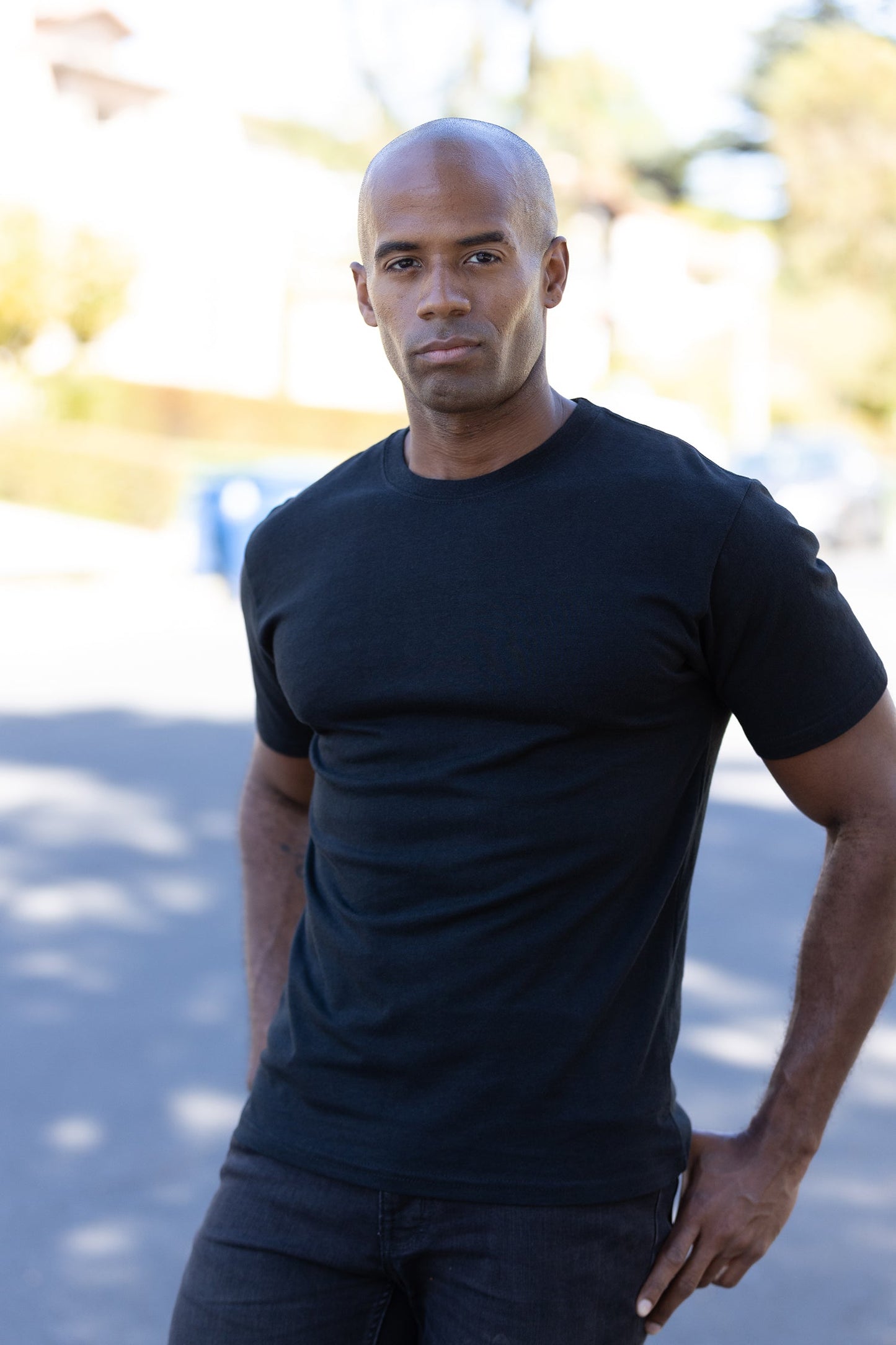 Men's Bamboo Viscose/Organic Cotton Short Sleeve Contrast Stitch T-Shirt