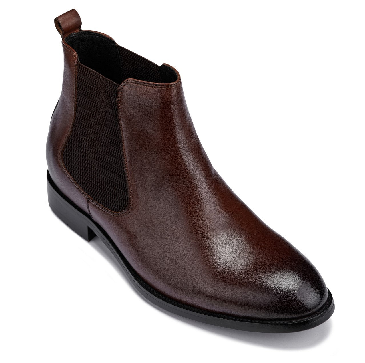 CALTO - Y72231 - 2.8 Inches Taller (Coffee Brown) - Chelsea Boots - Triathlete Store