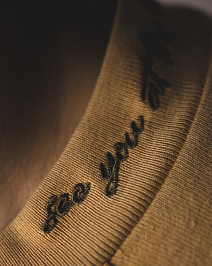 "GOLDEN WHEAT" PANELED OVERSIZED JERSEY