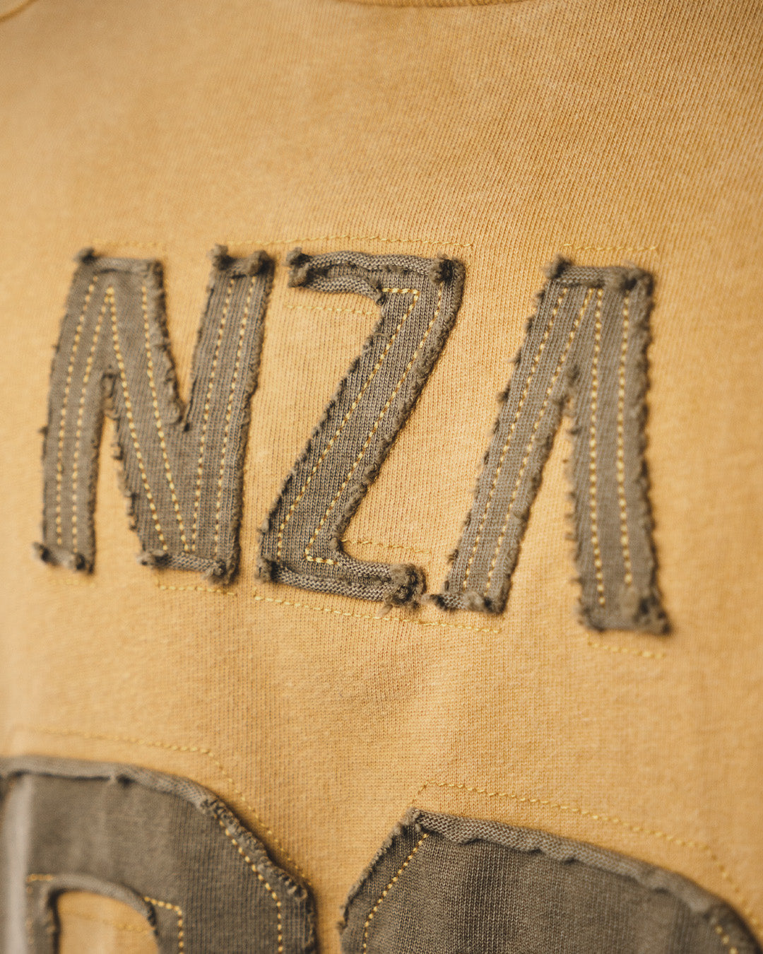 "GOLDEN WHEAT" PANELED OVERSIZED JERSEY