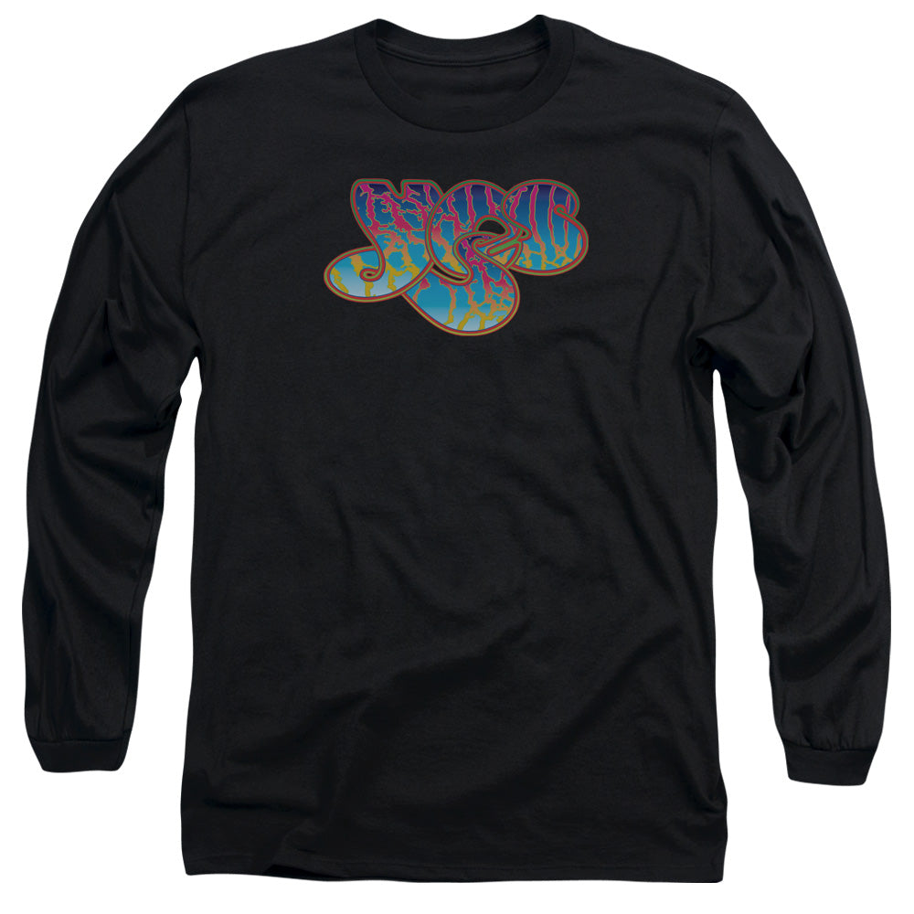 Yes Logo Mens Long Sleeve Shirt Black Officially Licensed