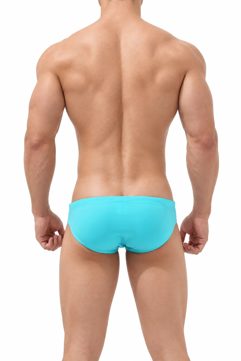 Sexy Low-Rise Swim Briefs for Men with Hollow Design
