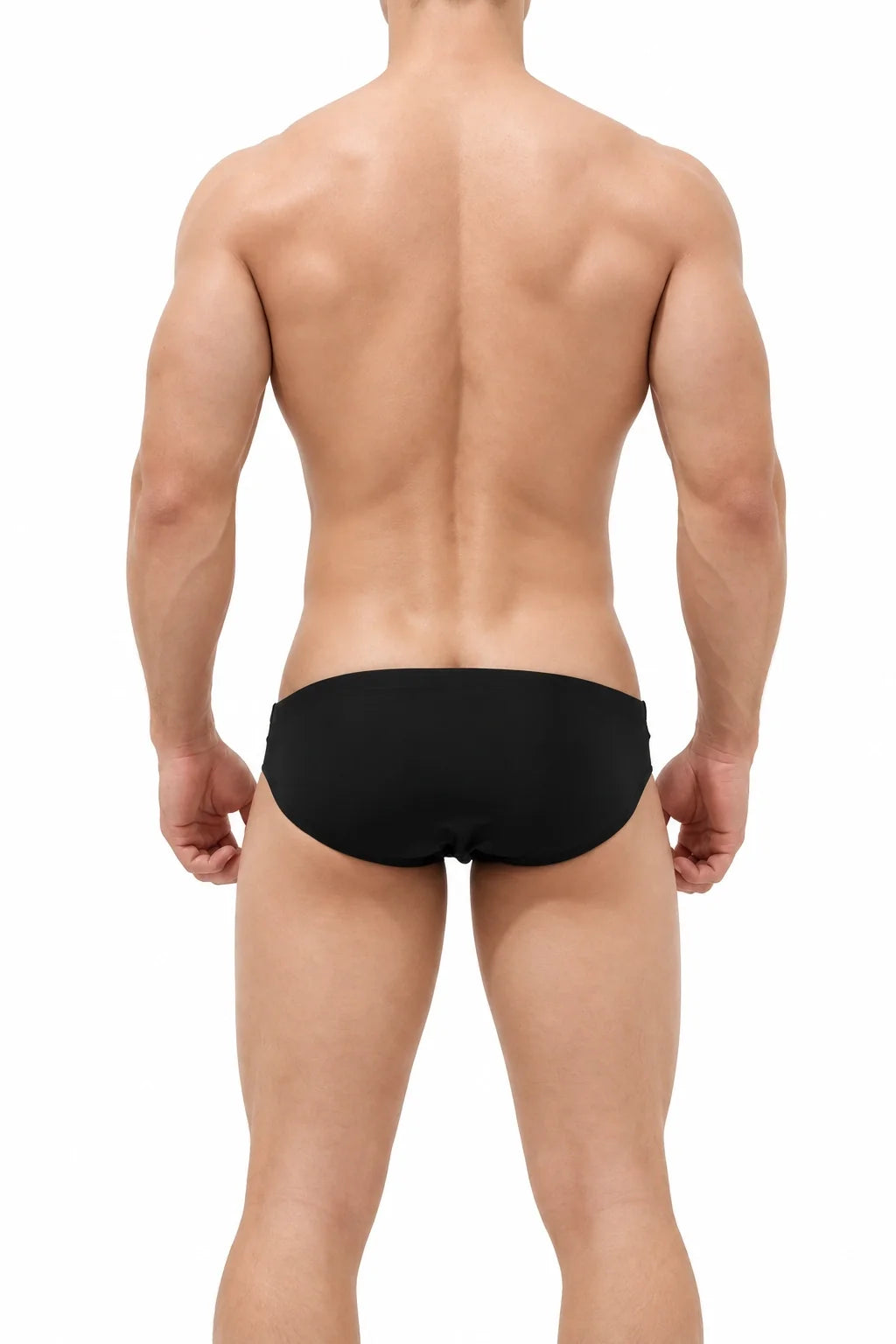Sexy Low-Rise Swim Briefs for Men with Hollow Design