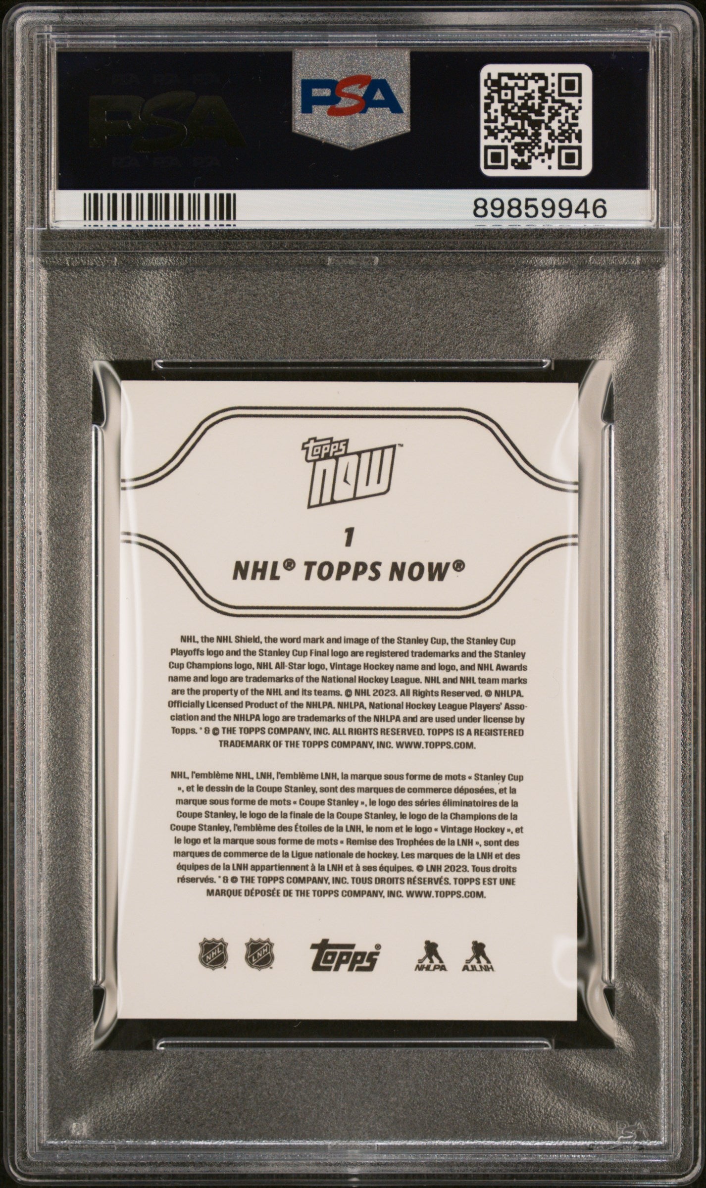 Graded 2023 Topps Now NHL Connor Bedard #1 Stickers Rookie RC Hockey Card PSA 7 Near Mint