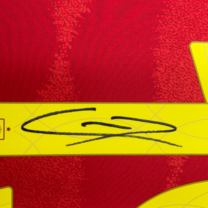 Framed Autographed/Signed Lamine Yamal 35x39 Spain Red World Cup Soccer Jersey Beckett BAS COA