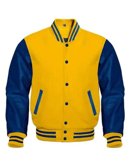 Yellow And Blue Varsity Jacket